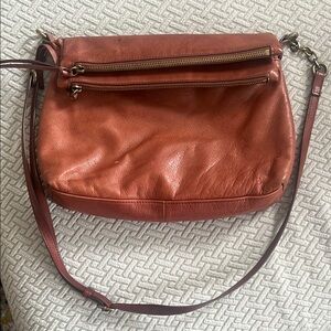 Margot New York Brown Leather Crossbody Bag